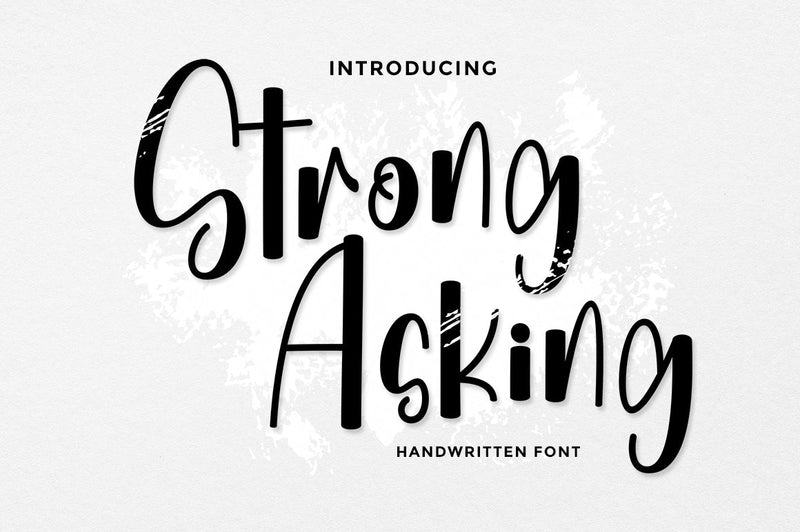 Strong Asking Font Rotterlab studio 