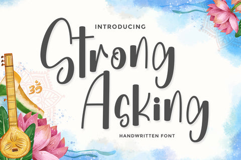 Strong Asking Font Rotterlab studio 