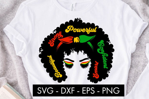 Strong Black Woman Juneteenth SVG Cut File PNG SVG Freeling Design House 