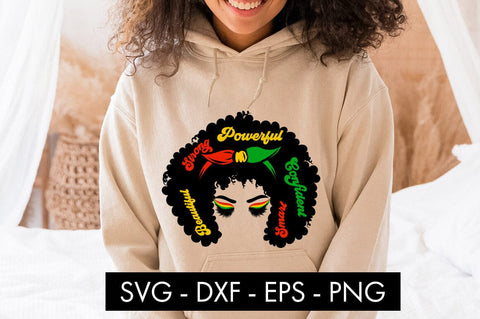 Strong Black Woman Juneteenth SVG Cut File PNG SVG Freeling Design House 