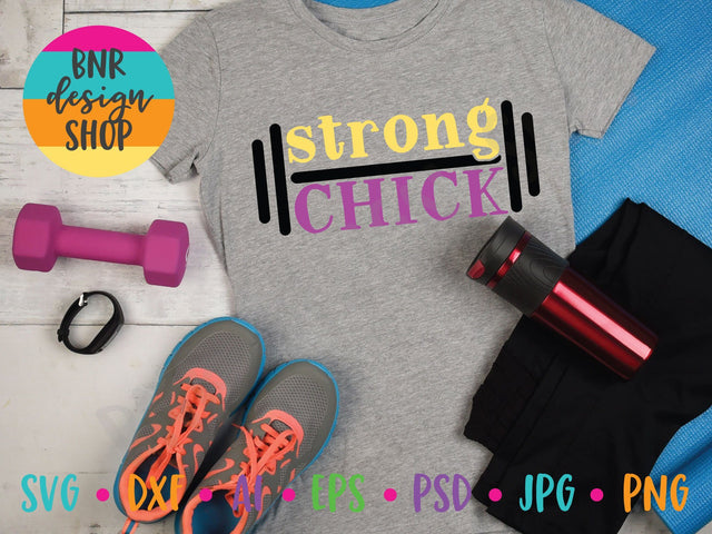 Strong Chick SVG SVG BNRDesignShop 