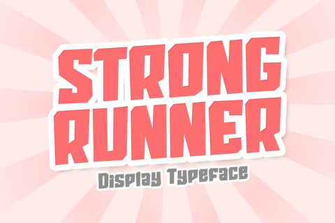 Strong Runner Font Hayletter Creative 