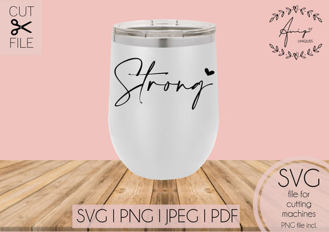 Strong SVG, PNG, JPEG, PDF SVG Aniq Uniques Designs 