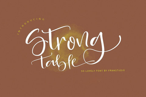 Strong table Font Franstudio 