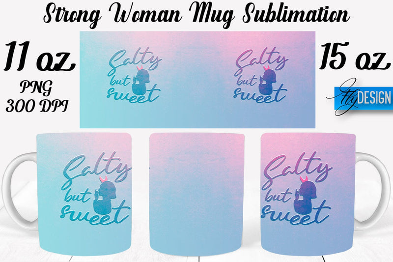 Strong Woman 11 Oz | 15 Oz Mug Sublimation Sublimation Fly Design 
