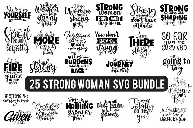 Strong Woman Bundle SVG SVG orpitasn 