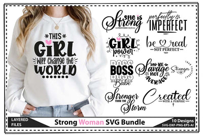 Strong Woman SVG Bundle SVG shah alam 