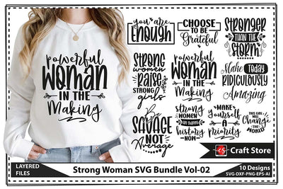 Strong Woman SVG Bundle Vol-02 SVG shah alam 