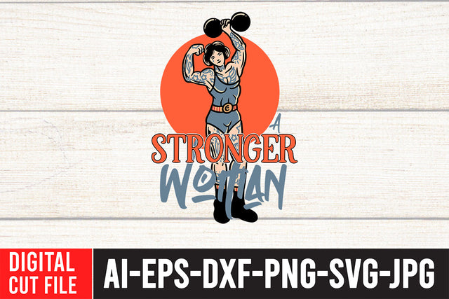 Strong Woman SVG Cut File SVG BlackCatsMedia 