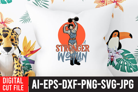 Strong Woman SVG Cut File SVG BlackCatsMedia 