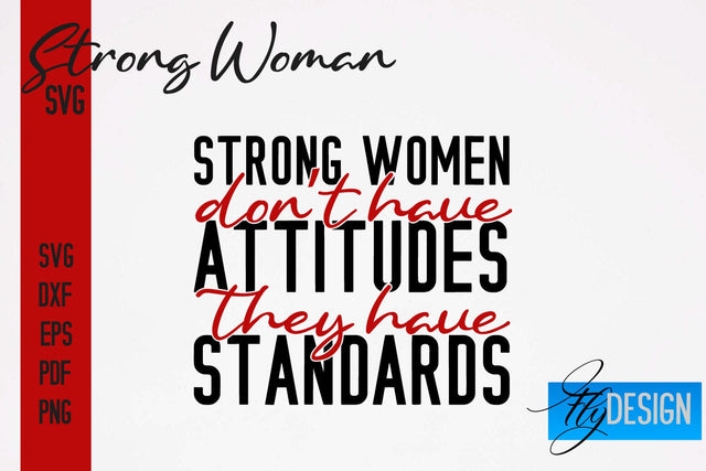 Strong Woman SVG | Motivation Quotes SVG SVG Fly Design 