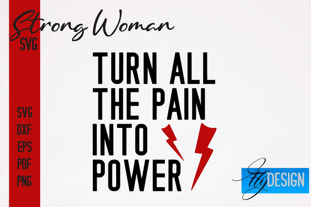 Strong Woman SVG | Motivation Quotes SVG SVG Fly Design 
