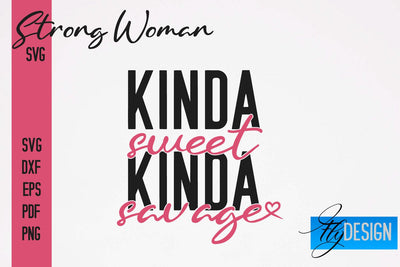 Strong Woman SVG | Motivation Quotes SVG SVG Fly Design 