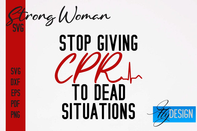 Strong Woman SVG | Motivation Quotes SVG SVG Fly Design 