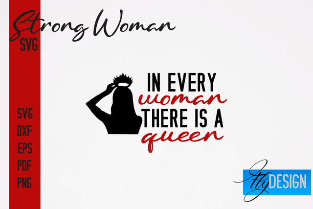 Strong Woman SVG | Motivation Quotes SVG SVG Fly Design 