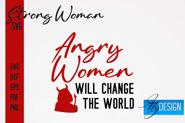 Strong Woman SVG | Motivation Quotes SVG SVG Fly Design 
