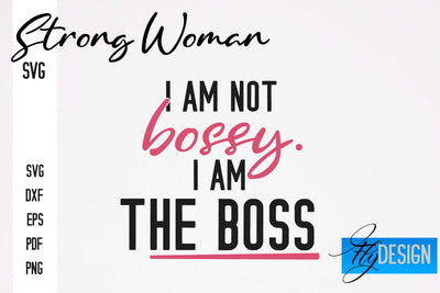 Strong Woman SVG | Motivation Quotes SVG SVG Fly Design 