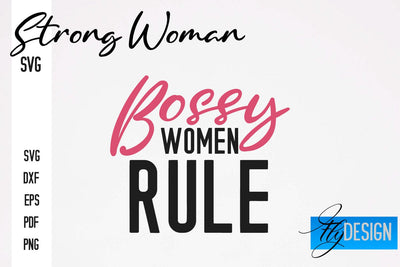 Strong Woman SVG | Motivation Quotes SVG SVG Fly Design 