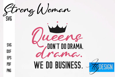 Strong Woman SVG | Motivation Quotes SVG SVG Fly Design 