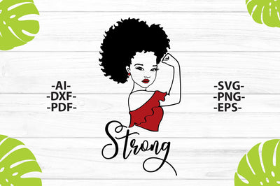 Strong woman Svg, Strong Girl Svg, Red lips Svg, Strong woman shirt, Strong woman gift, Power Girl Svg, Cricut Files for cutting SVG 1uniqueminute 