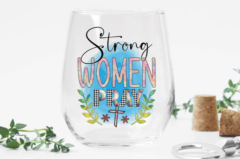 Strong Women Pray Sublimation Digital Pattern Creativeart88 
