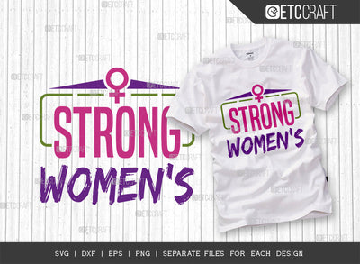 Strong Womens SVG Cut File, Womens Day Svg, Girl Power, Strong Girl, International Womens Day, Womens Day Quote, ETC T00371 SVG ETC Craft 