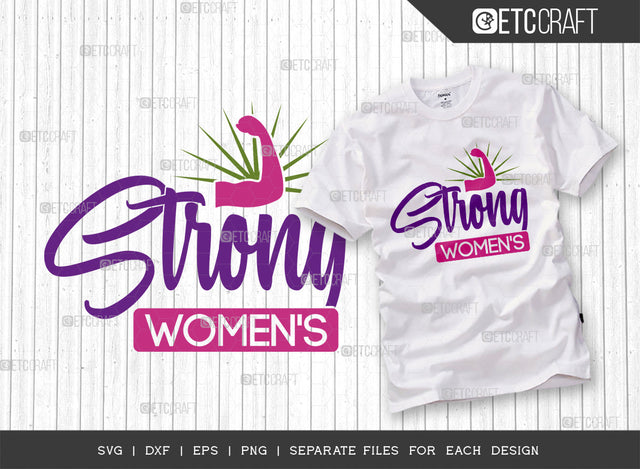 Strong Womens SVG Cut File, Womens Day Svg, Girl Power, Strong Girl, International Womens Day, Womens Day Quote, ETC T00371 SVG ETC Craft 