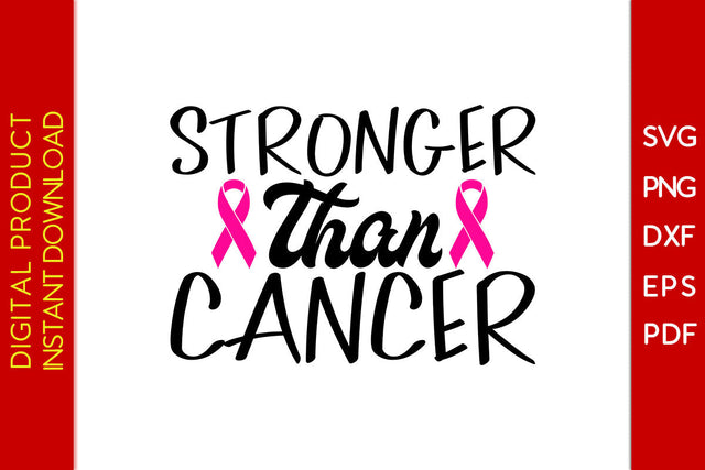 Stronger Than Cancer Awareness SVG PNG PDF Cut File SVG Creativedesigntee 