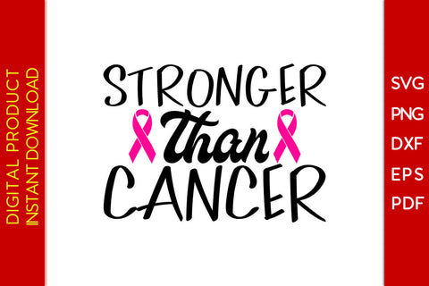 Stronger Than Cancer Awareness SVG PNG PDF Cut File SVG Creativedesigntee 