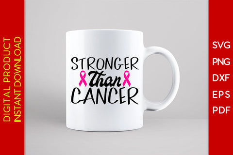 Stronger Than Cancer Awareness SVG PNG PDF Cut File SVG Creativedesigntee 