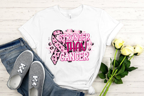 Stronger Than Cancer | Breast Cancer PNG Sublimation CraftLabSVG 