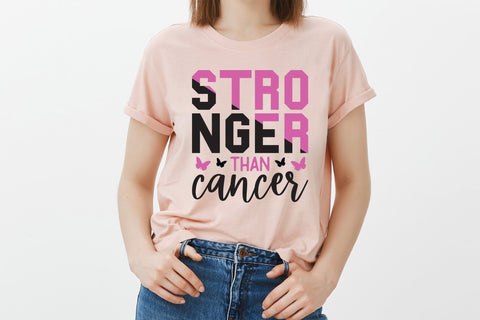 Stronger Than Cancer | Breast Cancer SVG SVG CraftLabSVG 