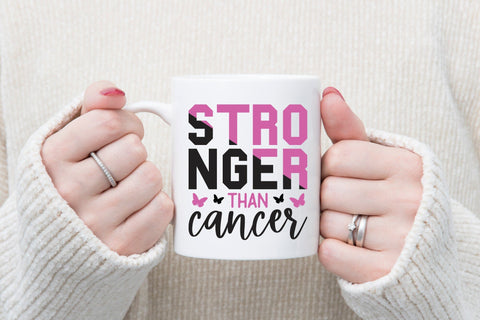 Stronger Than Cancer | Breast Cancer SVG SVG CraftLabSVG 