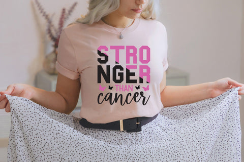 Stronger Than Cancer | Breast Cancer SVG SVG CraftLabSVG 