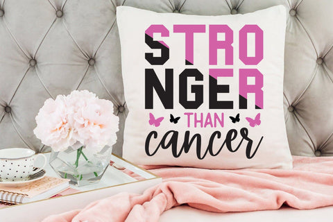 Stronger Than Cancer | Breast Cancer SVG SVG CraftLabSVG 