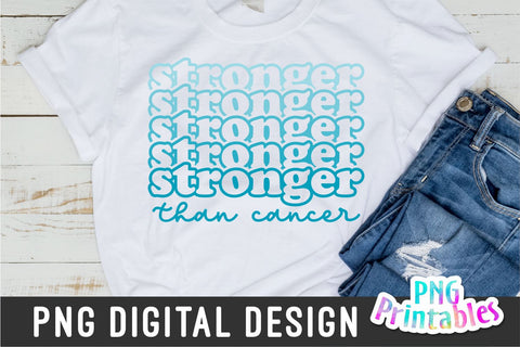 Stronger Than Cancer png - Ovarian Cancer png - Print File - Sublimation Design - Digital Download Sublimation Svg Cuttables 