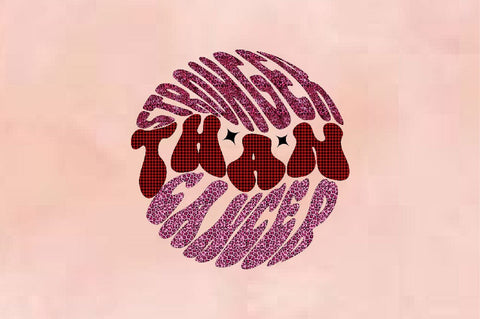 Stronger Than Cancer Sublimation SVGArt 