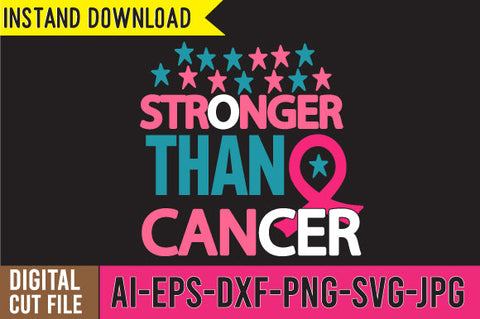 Stronger Than Cancer SVG Cut File SVG BlackCatsMedia 