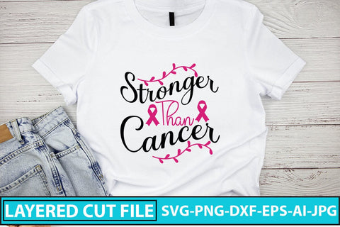 Stronger Than Cancer SVG Cut File SVG Syaman 