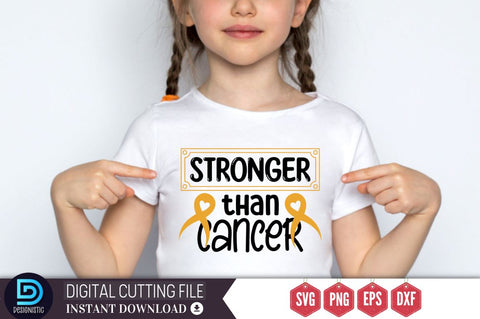 Stronger than cancer SVG DESIGNISTIC 