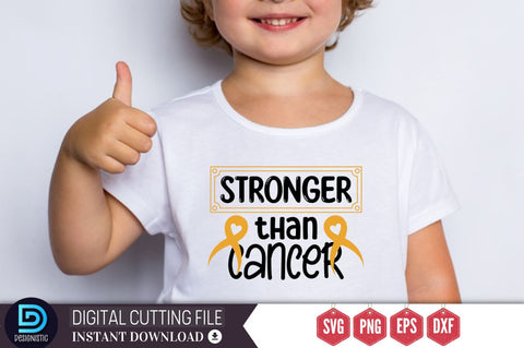 Stronger than cancer SVG DESIGNISTIC 