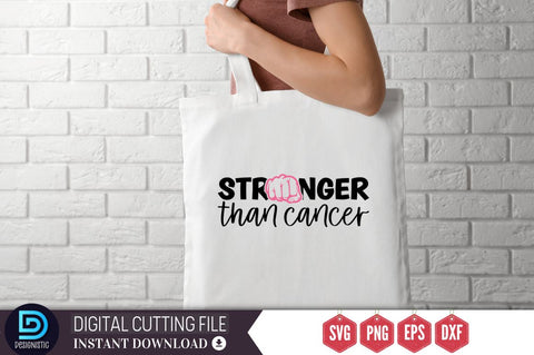 Stronger than cancer SVG, Stronger than cancer SVG DESIGNISTIC 