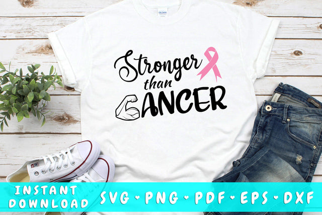 Stronger Than Cancer SVG SVG HappyDesignStudio 