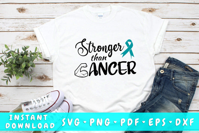 Stronger Than Ovarian Cancer SVG SVG HappyDesignStudio 