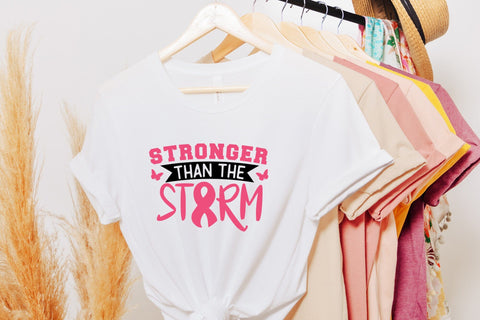 Stronger Than Storm | Breast Cancer SVG SVG CraftLabSVG 