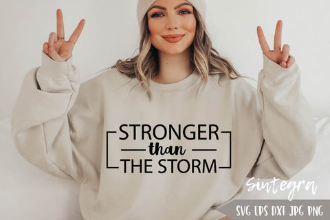 Stronger Than The Storm SVG Free For Commercial Use SVG Sintegra 