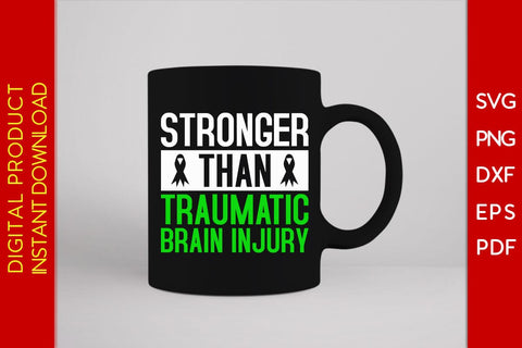 Stronger Than Traumatic Brain Injury SVG PNG PDF Cut File SVG Creativedesigntee 