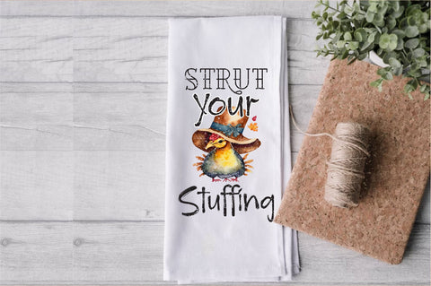 Strut Your Stuffing Thanksgiving Towel Sublimation Sublimation Jagonath Roy 
