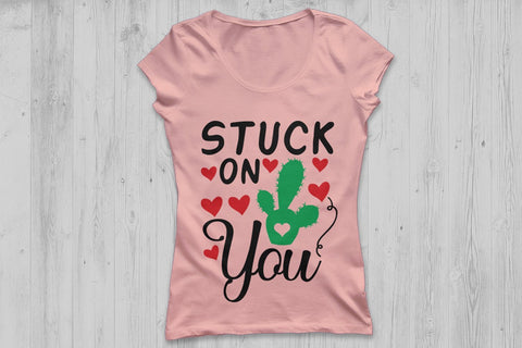 Stuck On you| Valentines Day Saying SVG Cutting Files SVG CosmosFineArt 