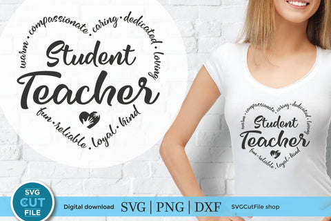 Student Teacher svg for Cricut or Silhouette SVG SVG Cut File 